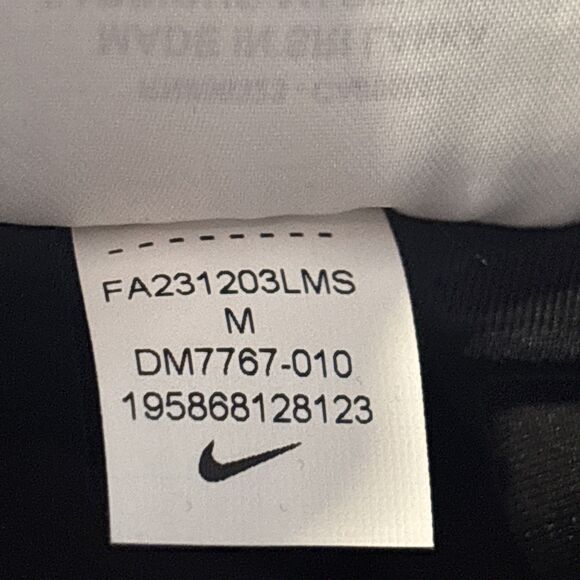 Nike One Swoosh Dri-Fit 7/8 Mid Rise Leggings Women's Medium Activewear Black - Picture 13 of 13